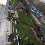 10.11.2010 - und die Gärten der Nachbarn links ...