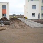 25.01.2011 - und hier entsteht der Stellplatz für das Auto
