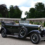 Hispano-Suiza 1929 Cabriolet de Ville Green 6597 CC, winnaar van het Concours d'Elegance 2014 op Paleis Het Loo.
