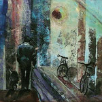 Way, akryl na płótnie 18x24 cm, 2012 r., akryl na płótnie, SPRZEDANY - KOLEKCJA PRYWATNA