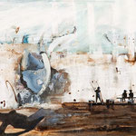 Prawobrzeżni,  akryl na płótnie 50 x 60cm, 2012 r.,  SPRZEDANY - KOLEKCJA PRYWATNA
