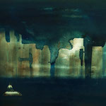 WARSZAWA, 2014r., akryl na płótnie 50x70 cm / WARSAW, 2014. Acrylic on canvas 50x70 cm