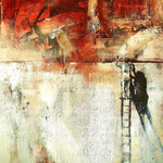 Malarz II, 2013 r., akryl na płótnie 50 x 61 cm., SPRZEDANY - KOLEKCJA PRYWATNA