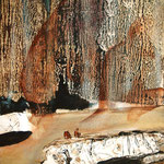Jaskinia Platona, 2014r., akryl na płótnie 38 x 55 cma / Plato's Cave, 2014., Acrylic on canvas 38 x 55 cm, private collection