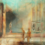 Dekadentyzm Pana de Chirico, 2014 r., akryl na płótnie 50x70cm, 4 500 PLN