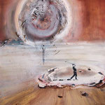 O 15;00 , 2013 r., technika własna na płótnie 73x92 cm, SPRZEDANY - KOLEKCJA PRYWATNA