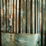 Kod miasta, 2014r., akryl na płótnie 50 x 70 cm /  City code, 2014. Acrylic on canvas 50 x 70 cm