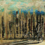 Bonjour, 2012 r., akryl na płótnie 40x60 cm, SPRZEDANY - KOLEKCJA PRYWATNA