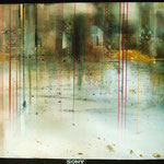 Plazma nr 1, akryl na płótnie 100 x 70, 2015r.  / Plasma No. 1, acrylic on canvas 100 x 70, 2015.