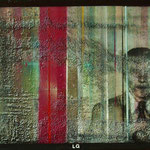 Wiadomości ze świata, 2015r., technika własna na płótnie 40 x 80 cm /  News of the World, 2015., Mixed media on canvas 40 x 80 cm