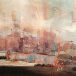 American Europe, 2013 r., akryl na płótnie 60x81 cm /  American Europe, 2013. Acrylic on canvas 60 x 81 cm, private collection