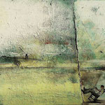 Dwa światy, akryl na płótnie 70x50cm, 2013 /  Two worlds, acrylic on canvas 70x50cm, 2013, private collection