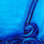 Blue-ray , 2013 r. , akryl na płótnie 80 x 30 cm , KOLEKCJA PRYWATNA