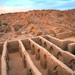 Ruines à Ouadane, ancienne cité caravanière, en Mauritanie
