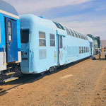 Wagons-lits du train du désert, en Mauritanie