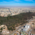 Vue aérienne de Nouakchott en Mauritanie