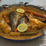 Plat mauritanien composé de la pêche du jour