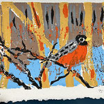 2022: linocut
