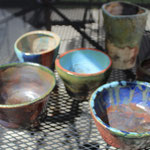 s 16 raku pots