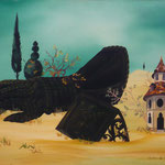 Le Tombeau du Chevalier Noir (62 X 47 cm) 1975. Christine de Hédouville