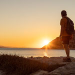 Martin im Sonnenuntergang