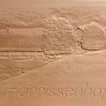 Hannissenhof, Relief aus Lindenholz, ca. 20x40cm