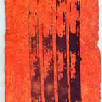 «Little Prayer», 10 x 15 cm,  mixed Media auf handgeschöpftes, indisches Büttenpapier, 2000/1999 verkauft