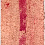 «Little Prayer», 10 x 15 cm,  mixed Media auf handgeschöpftes, indisches Büttenpapier, 2000/1999 verkauft