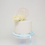 WeddingCake White Rose, Fleur en Joey, Weddingcake Den Bosch, Bruidstaart Den Bosch