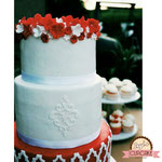 Details Red Wedding Cake, bruidstaart 's-Hertogenbosch, bruidstaart den bosch
