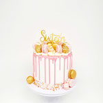 Sweet Sixteen, White Pink and a Touch of Gold, Taart Den Bosch