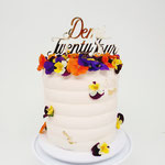 TwentyFour, Edible Flowers Cake, Taart Den Bosch