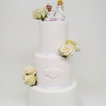 White Cake with a Mario twist, Iris en Kevin, Bruidstaart Den Bosch