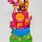 Kleurrijke PaardenTaart, Tess 8 jaar, Taart Den Bosch