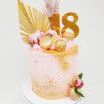 Pink and Gold, Eighteen, DeLuxe Cake Den Bosch