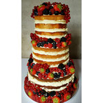 Naked Wedding Cake, bruidstaart 's-Hertogenbosch, bruidstaart den bosch