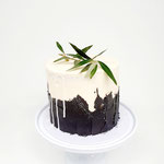 Black and White Weddingcake, Change the date cake, Ashley en Mark, Bruidstaart Den Bosch