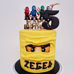 Ninjago taart, Zeger 5 jaar, taart Den Bosch