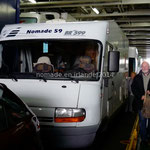 A l'intérieur du ferry pour l'Écosse
