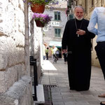 Kotor: un prêtre orthodoxe