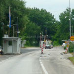 Frontière bosnienne sur la route de Mostar