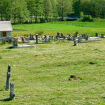 Cimetière à moitié déserté