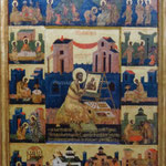 Fresque de 1672, Monastère de Morača (photo d'après carte postale)