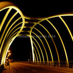 Achill Bridge, illuminé la nuit