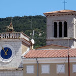 Cres, tour de l'Horloge et église N.-D.-des-Neiges