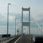 Le Severn Bridge sur la River Severn marque l'entrée au Pays de Galles