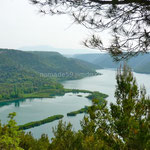 Parc de Krka, le lac Prukljan Skradin
