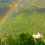 L'arc-en-ciel et le château.