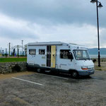 Nous stationnons pour la nuit sur le parking face à la plage de Rathmullan