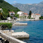 Bouches de Kotor: la route à l'ouest de Kotor est étroite et sinueuse.